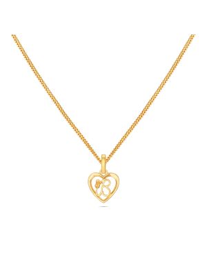 Letter B Gold Kids Pendant-hover