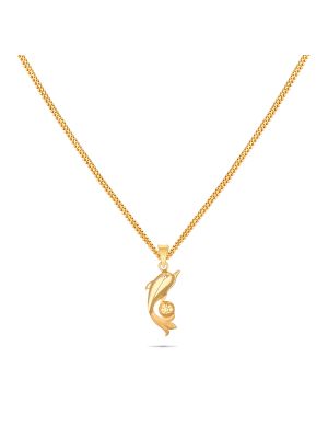 Dolphin Gold Pendant-hover