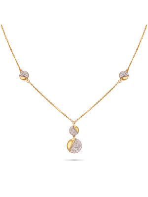 Kids Diamond Pendant With Chain-hover