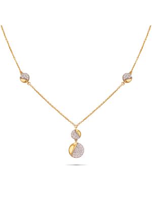 Kids Diamond Pendant With Chain-hover