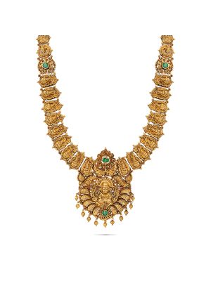 Mesmerising Nagas Antique Gold Haram-hover