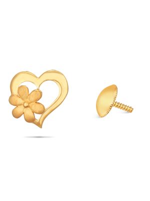 Exciting Floral Gold Earring-hover