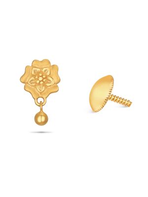 Gold Flower Earring-hover