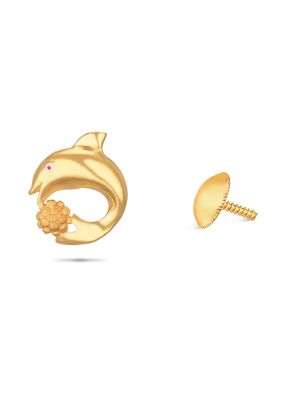 Fish Gold Earring-hover