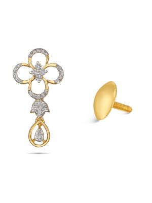 Floral Diamond Earring-hover