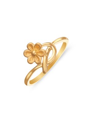 Mesmerising Floral Gold Ring-hover