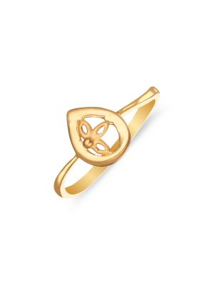 Elegant Flower Gold Ring-hover