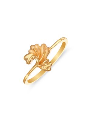 Latest Floral Gold Ring-hover