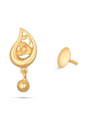 Gold Flower Earring-hover