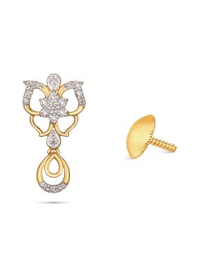 Elegant Diamond Drop Earring-hover