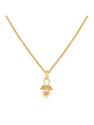 Stunning Floral Gold Pendant-hover