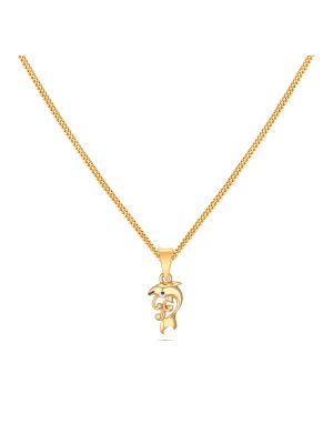 Classic Gold Dolphin Pendant-hover