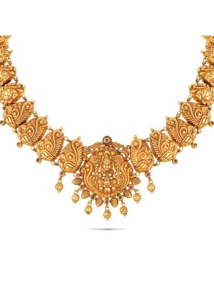 Enticing Temple Gold Necklace-hover