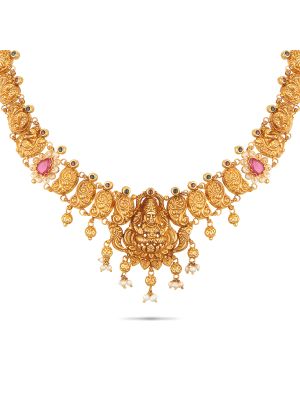 Stunning Temple Gold Necklace-hover