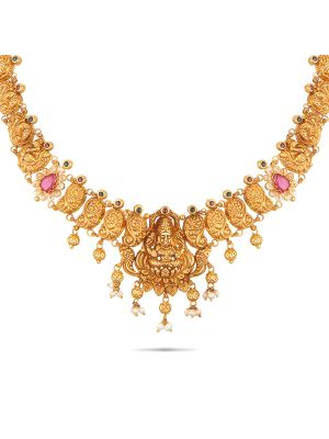 Stunning Temple Gold Necklace-hover