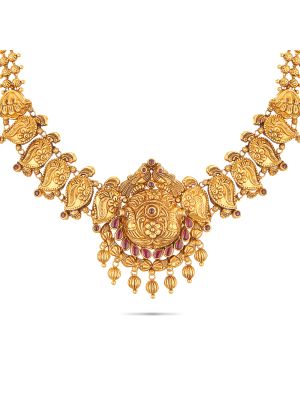 Enchanting Nagas Gold Necklace-hover