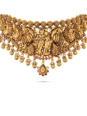 Mesmerising Temple Choker Necklace-hover