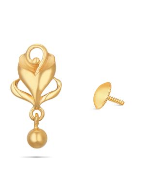 Elegant Gold Leaf Earring-hover
