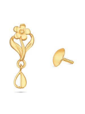 Floral Gold Kids Earring-hover