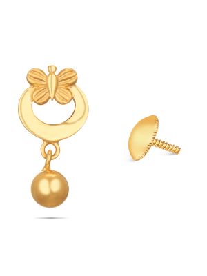 Butterfly Gold Earring For Kids-hover