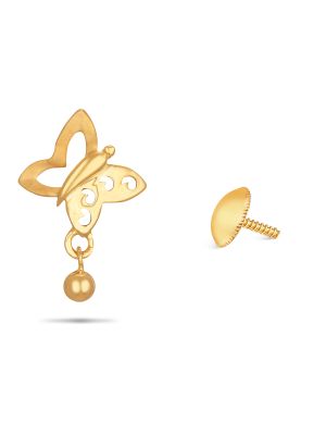 Butterfly Gold Earring-hover