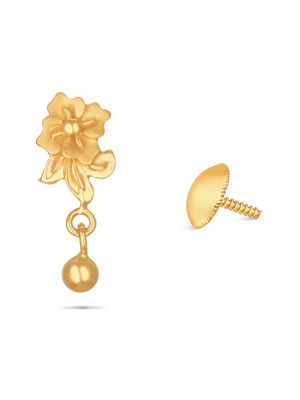Stunning Floral Gold Earring-hover