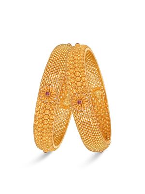 Traditional Bridal Gold Bangle-hover