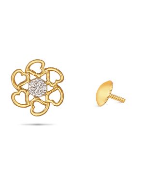 Heart Design Diamond Earring-hover