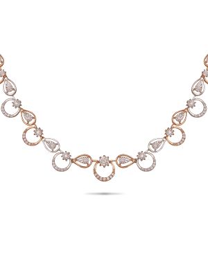 Elegant Diamond Necklace-hover