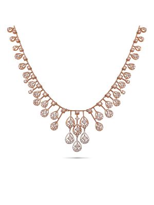 Stylish Diamond Necklace-hover