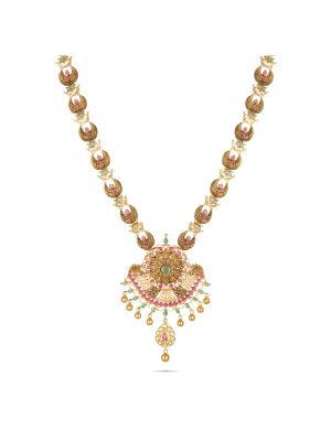 Elegant Ruby Stone Gold Malai-hover