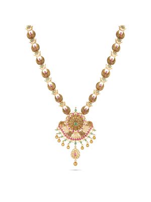 Elegant Ruby Stone Gold Malai-hover