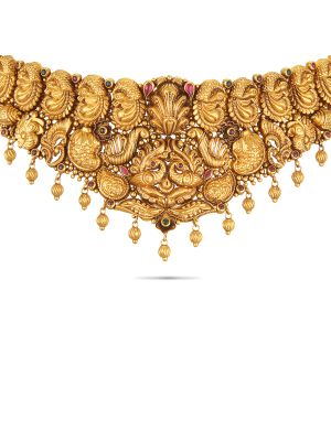 Enchanting Floral Choker Necklace-hover