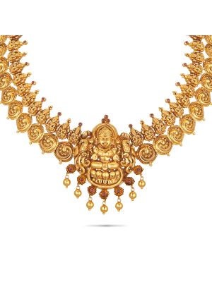 Exciting Nagas Antique Gold Necklace-hover