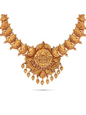 Exciting Nagas Gold Necklace-hover
