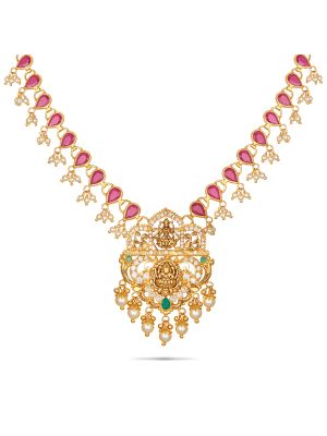 Gorgeous Temple Gold Necklace-hover