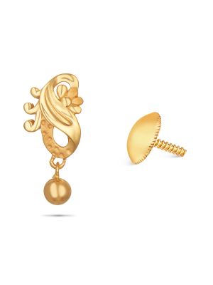 Elegant Floral Gold Earring-hover