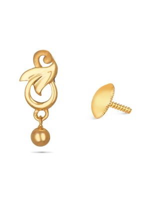 Gold Flower Earring-hover