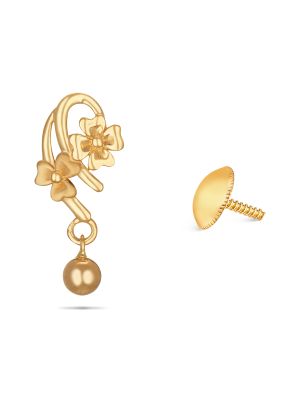 Gold Flower Earring-hover