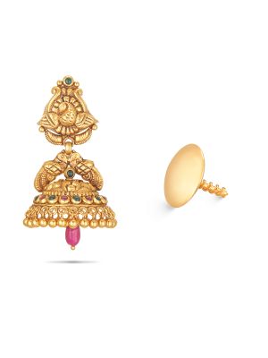 22k Yellow Gold Earrings Jewelry, Handmade Vintage Pure Traditional Design  Indian Style Dangle Jhumki Earrings Chandelier Dangling - Etsy Finland