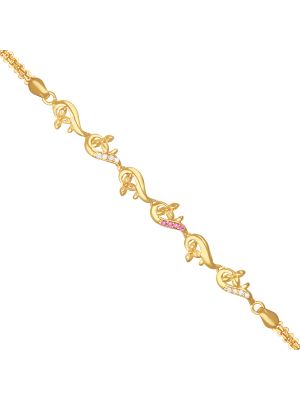 Latest Floral Design Gold Bracelet-hover