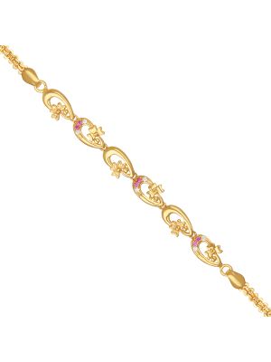 Latest Flower Design Gold Bracelet-hover