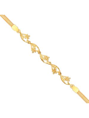 Butterfly Design Gold Bracelet-hover