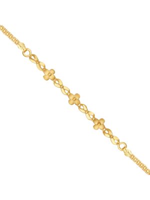 Stylish Floral Gold Bracelet-hover