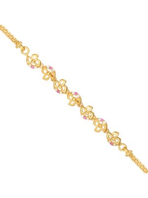 Stylish Floral Gold Bracelet-hover