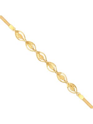 Latest Leaf Design Gold Bracelet-hover