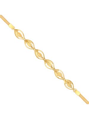 Latest Leaf Design Gold Bracelet-hover