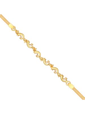 Peacock Design Gold Bracelet-hover