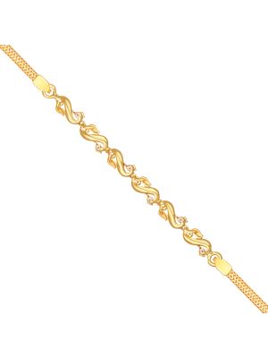 Peacock Design Gold Bracelet-hover