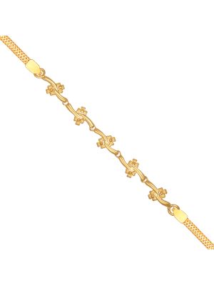 Stunning Floral Gold Bracelet-hover
